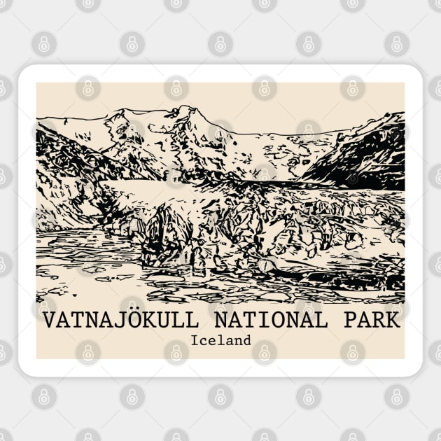 Vatnajökull National Park - Iceland Magnet by Lakeric